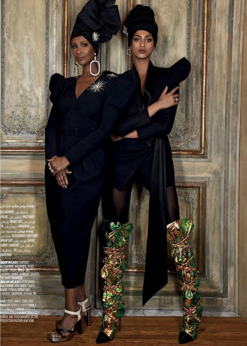 Sex midnight-charm: Iman & Imaan Hammam for pictures