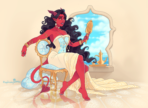 transkeyleth: sephiramy: I’ve been wanting to draw her for a reeaaaally long time, and the wee