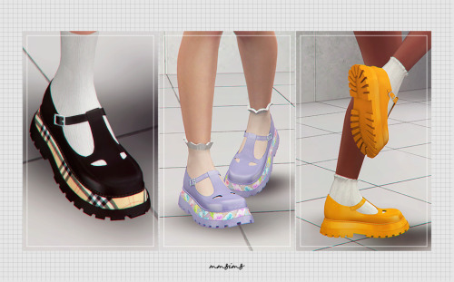 S4CC // MMSIMS Embossed T-bar ShoesDOWNLOADEarly Access / Public release : March 7, 2021 (KST)