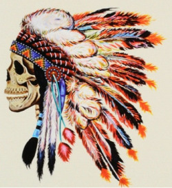 wanditaaa:  Indian skull on We Heart It. https://weheartit.com/entry/75586787/via/HorvthVanda 