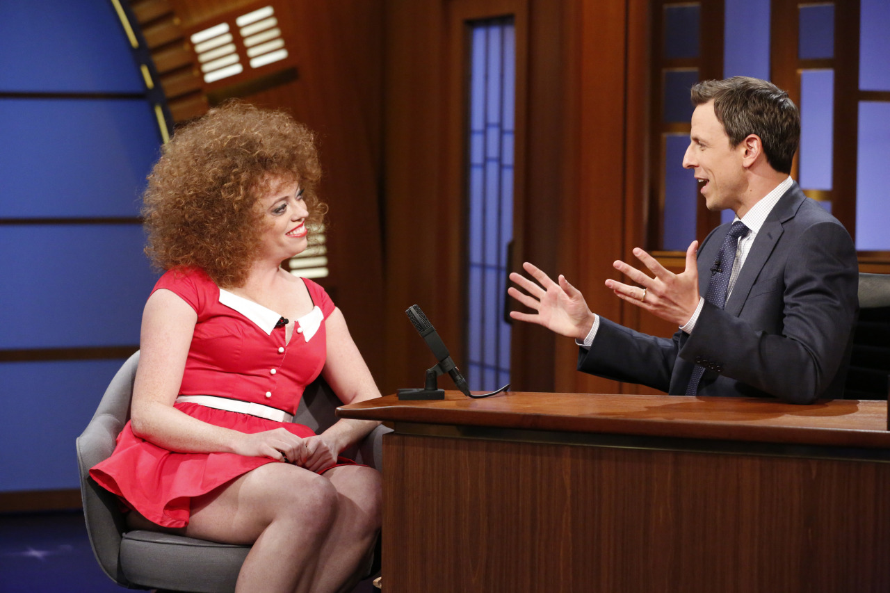 Little Orphan Annie, all grown up, stopped by Late Night with Seth Meyers to chat about what she’s been up to lately. And we have to say, she’s turned out exactly how we thought she would.