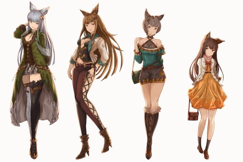 yatsuka_y: グラブル×私服（コルワ・メーテラ・スーテラ・アステール）　#グラブル https://t.co/uRk30sTVQY