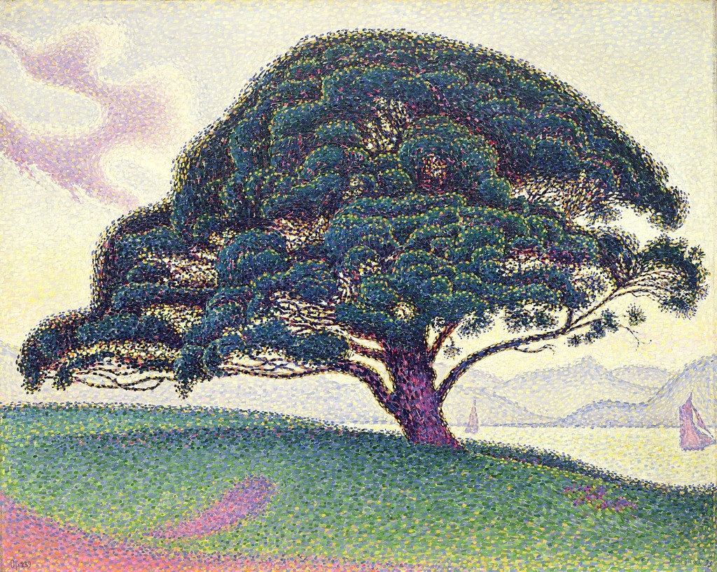 fleurdulys:  The Pine Tree of Bonaventura - Paul Signac 