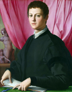 classic-art:  Portrait of a Young Man Bronzino