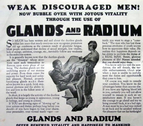 Sweet glorious pleasures of life! Nature intended that you should enjoy them. With Radium!