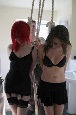 bondageandasphyxia:“Don’t worry girls.