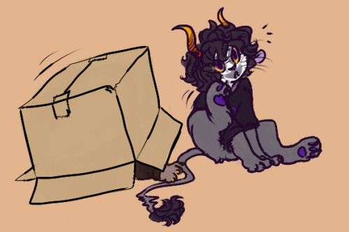ldefix:  Karkat doesn’t like publicly showing his affection, so he finds ways around it 