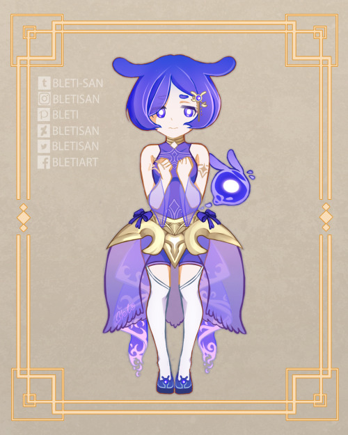 Mini Seelie Viola from Genshin Impactfanart by BletisanWebsite (fb): Bletiart Pixiv: Bleti Tumblr: b