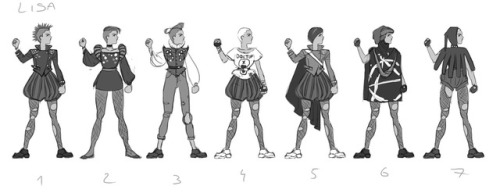 ap6y3:Some sketches of girls characters for “Eschaton” Check some cool sketches from&nbs