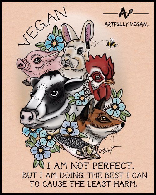 veganhippiechick: In short, veganism is doing the best you can to cause the least amount of harm. Ju