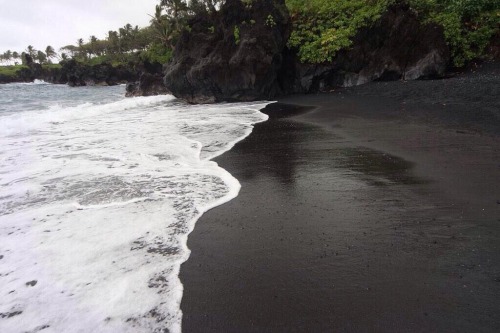 jacko-plantern:  hvllucinvtion:  relevxnce:  mothurs:  black sand beaches are so beautiful  reminds me of jaco beach, costa rica   First things first, I’m the palest  