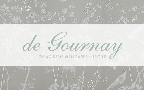 Grey Chinoiserie WallpaperThis stunning hand-painted, silk wallpaper is a dramatic statement even in