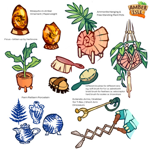 Paleo Prop Concepts!We’ve been having a lot of fun exploring prop concepts for Amber Isle.What