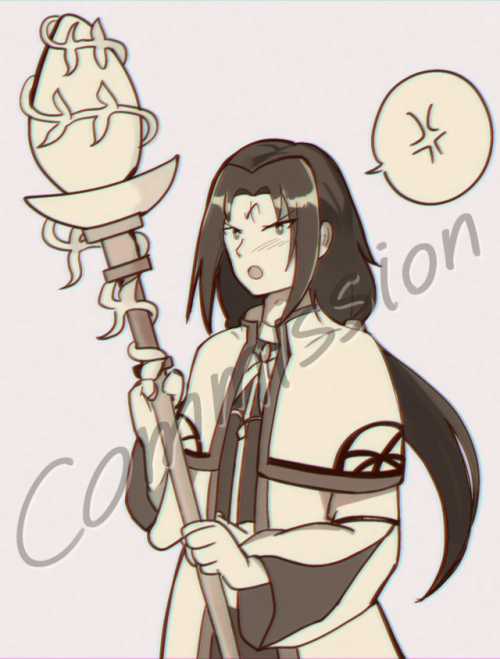 ko-fi commission for @shinyv​ !! they requested for archsage soren with a staff but didn’
