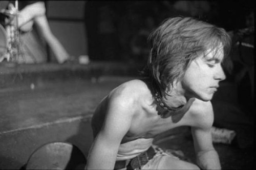 Iggy Pop at the New York City punk mecca Max’s Kansas City, by Leee Black Childers.