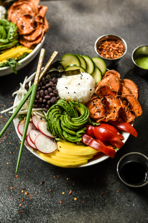 daily-deliciousness: Deconstructed veggie roll sushi bowls