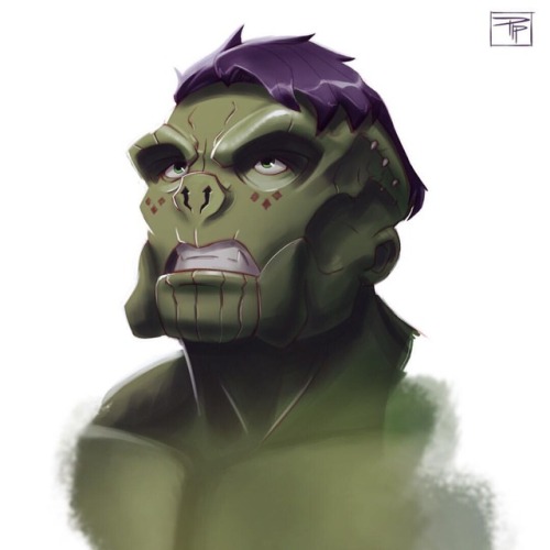 We have a Hulk. . . . . . . #hulk #avengersinfinitywar #avengers #starwars #instaart #artistsoninsta