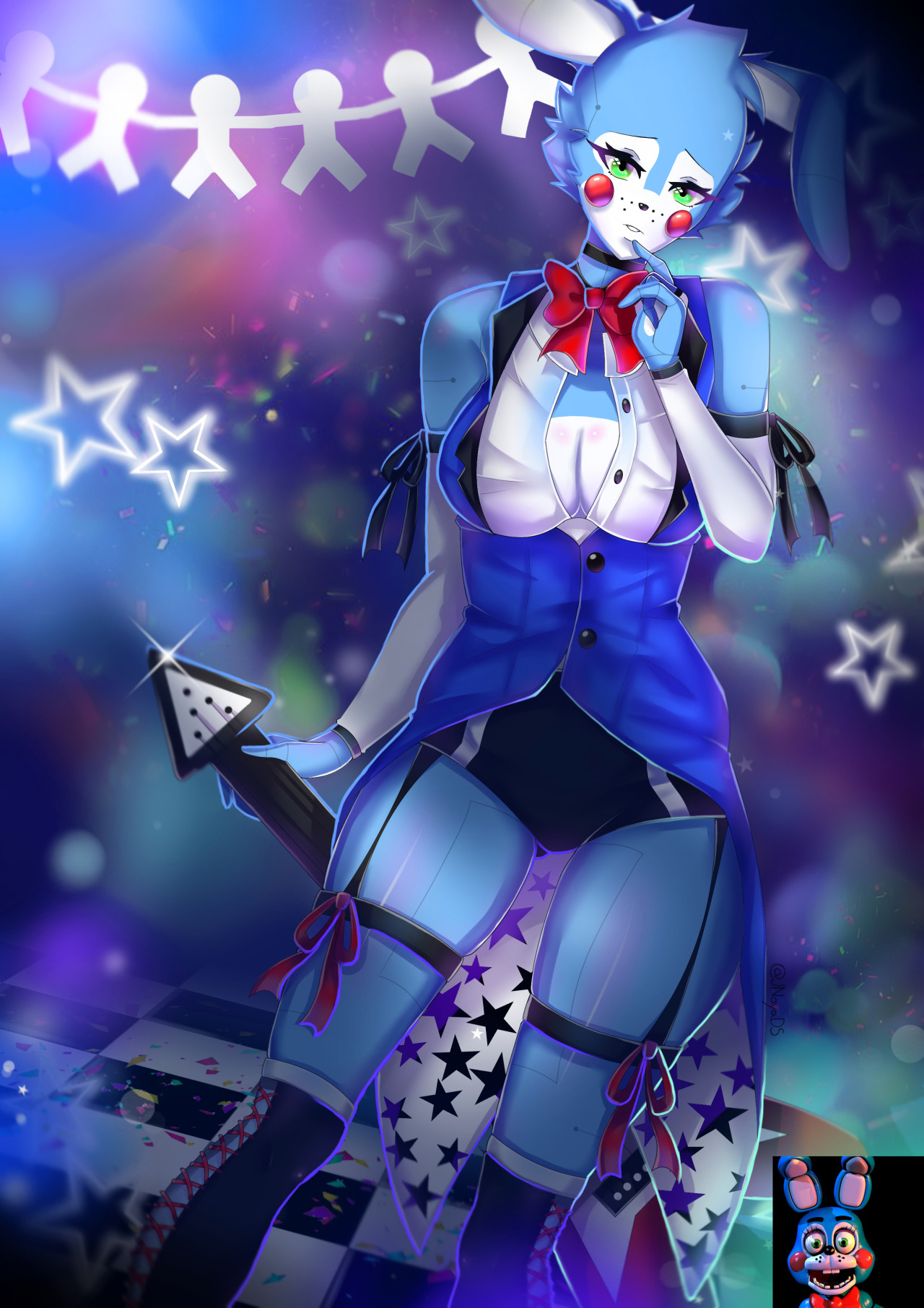 Anime Bonnie (FNAF 1) by NinaGeek818 on DeviantArt