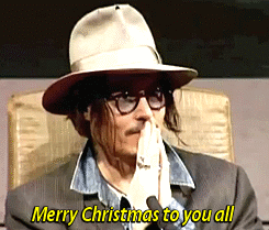 becauseitsjohnnydepp:  A Christmas message from Johnny Depp [x] 