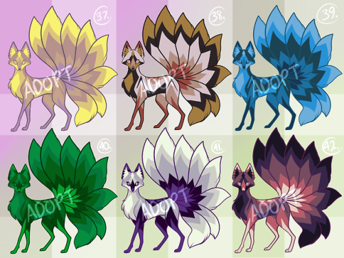 goldmouse: Kitsune Adoptables are up for sale! DM me with your paypal info to claim and I’ll s