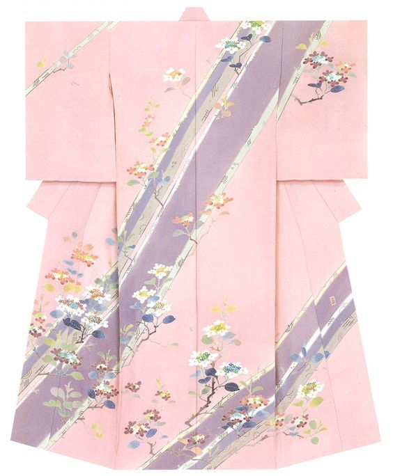 glittertomb:Kaga-Yuzen in Pink &amp; Peach