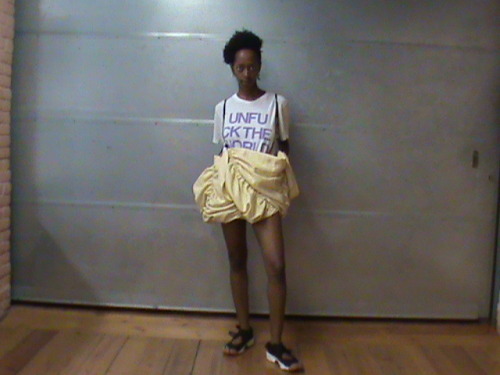 pippamidletong:miheret wearing my versatile butterfly skirt ^^ styled by herself/luca/me