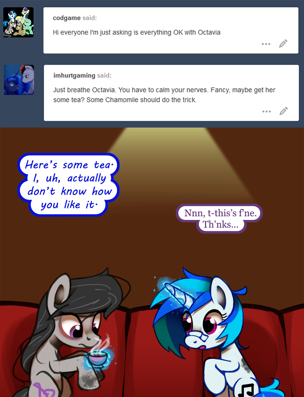 ask-canterlot-musicians:Let’s just skip the awkward stuff and get straight to the