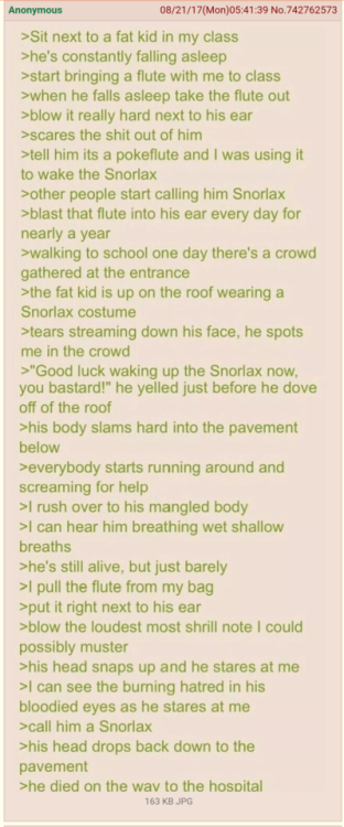 tales-of-4chan:Anon plays pokeflute