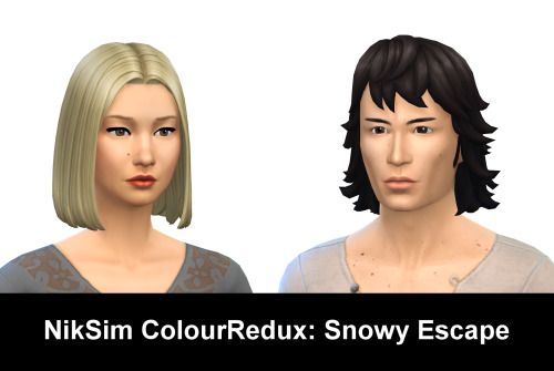 Surprisingly, I’m relatively quick with this one. :) Here comes all Snowy Escape Hair recoloured int