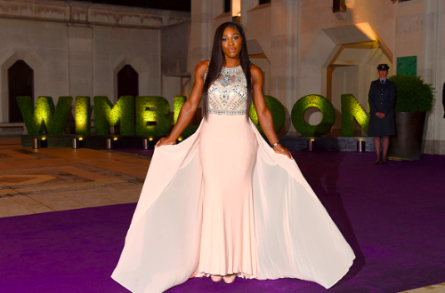 jupina-princess:  the-perks-of-being-black:  Serena Williams at the 2015 Wimbledon Champions Dinner  serve a tennis ball to my face and literally kill me serena