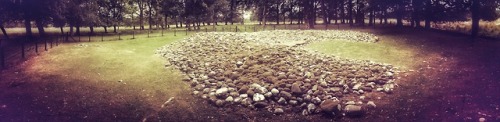 Ri Cruin Prehistoric Burial Cairn, Kilmartin Glen, Argyll, Scotland, 14.7.18.The interior of the per