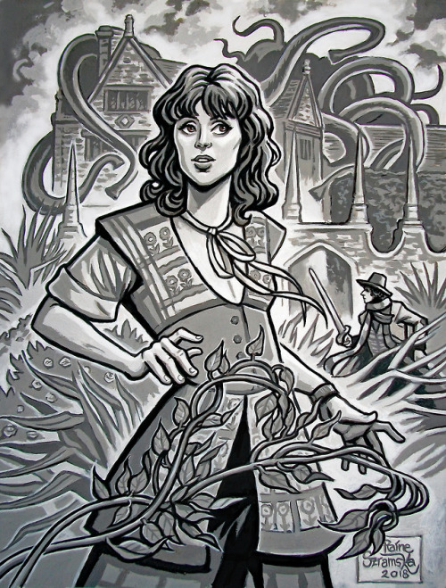 raineszramski:Finished Sarah Jane Smith for a Patreon reward. It has a definite “Seeds of Doom” them