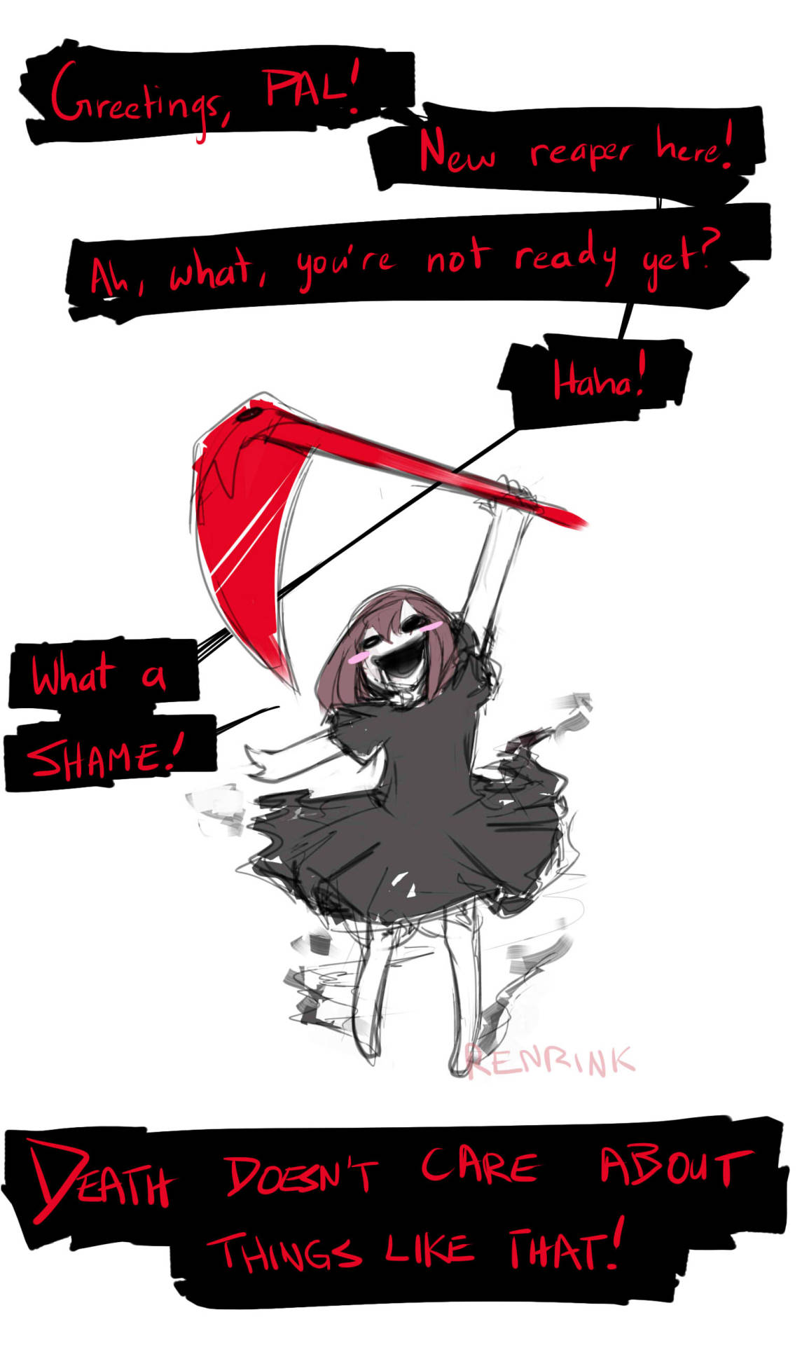 0303emily is on tumblr na platformě X: „Reaper sans drawing based of reaper  from skul cuz why not #undertaleAU #undertale #Sans   / X