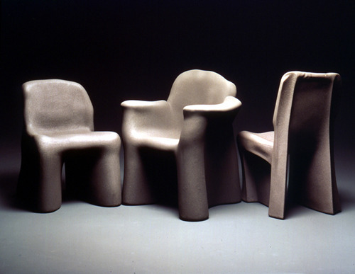 389:  Gaetano Pesce Dalila chair - 1980 molded rigid polyurethane, epoxy resin finish