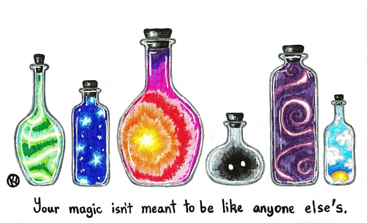 realtrashwitch:  figmentedink:   your magic by figmentedink   this is so reassuring