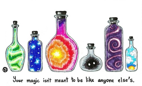 realtrashwitch: figmentedink: your magic by figmentedink this is so reassuring but simple and t