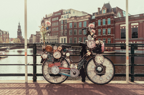 Clock bicycle - Amsterdam