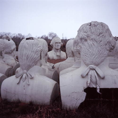 itscolossal:  Why Dozens of U.S. President Statues Sit Deteriorating in a Rural Virginia Field