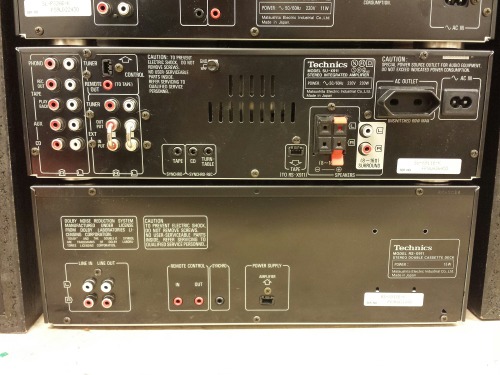 Technics Stereo System, 1990. Technics RS-X911 Stereo Double Cassette Deck - Technics SU-X911 Stereo