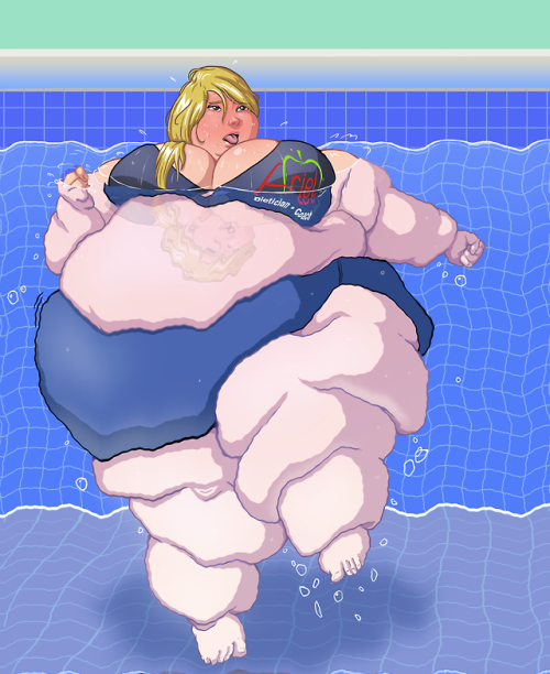 aka-fa: Garminé’s exercising. And also she’s exercising in a fake pool that doesn’t ripple somehow. 