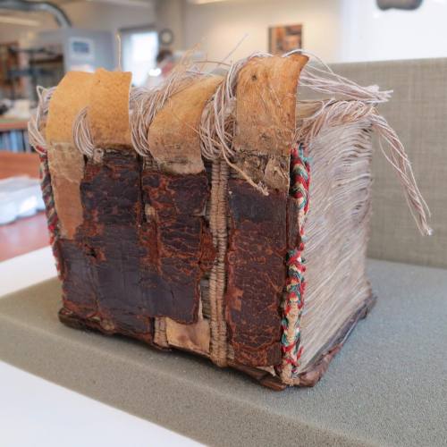 Conservators are preparing this chunky little breviary for the forthcoming exhibition “Pages from th