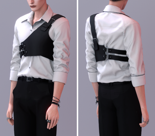 rona-sims: [RONA]﻿ LIVED Harness Shirts TS4New mesh10 SwatchesHQ Compatible[T.O.U]Do not re-upload &