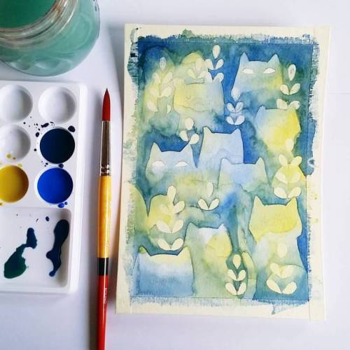 ghosty cat forest #wip