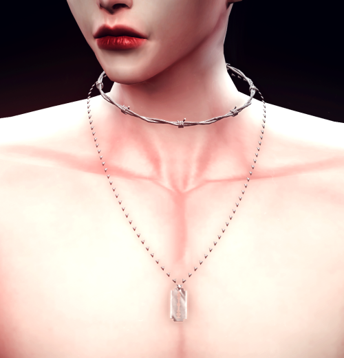 Male Necklace set◆new mesh ◆NonHQ ◆do not re-upload  재배포하지 마세요. ◆do not include mesh  메시포함해서 배포하