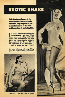 Rich Exotic Shake Edy Rich Is Featured In An Article Scanned From The May ‘56 Issue