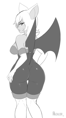 razalor:  Humanized Rouge   that batty booty~