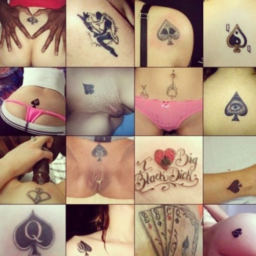 queenofspadestattoos: romedollarzbsm:LadiEs do you have the rights to wear one of mine #queenofspade