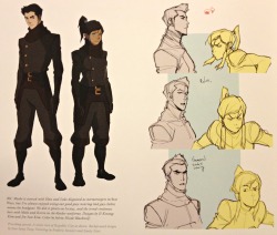 korra-naga:  BK: Maybe it started with Han and Luke disguised as stormtroopers in Star Wars, but I’ve always enjoyed seeing our good guys wearing bad guy clothes minus the headgear. We did it plenty on Avatar, and the trend continues here with Mako