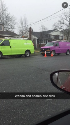 autistic-lapis:  joshpeck:  THAT VAN IS PURPLE WANDA IS PINK THIS IS A FALLACY  Cosmo’s having an affair with Juandissimo.