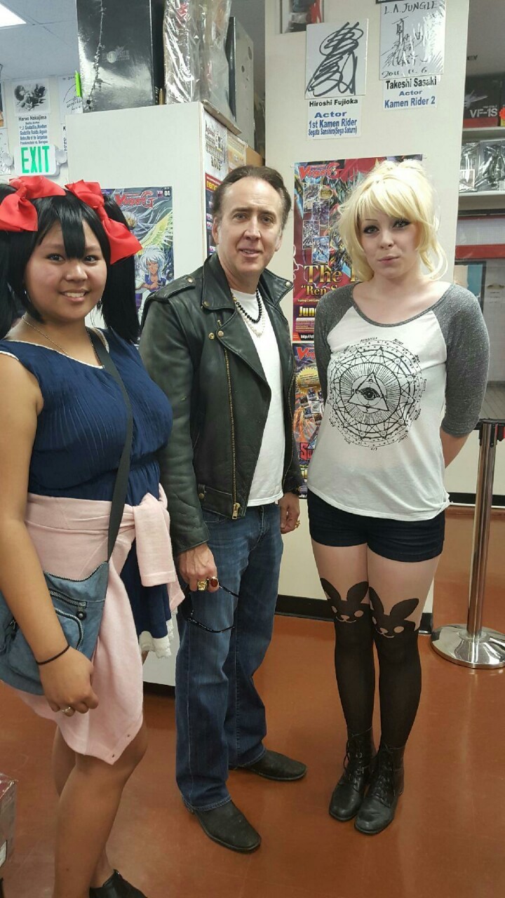 elagabalus:  thefairytypeprincess:  I ran into Nic Cage before the Love Live movie.